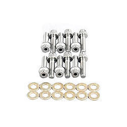 Wilwood stainless steel 12-point brake rotor bolt kit 1/4-20 x 1.000 in 12-pack 230-4572