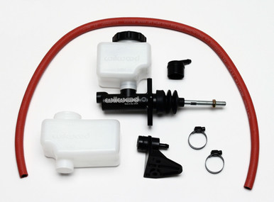 Wilwood compact master cylinder 1-1/8 inch bore 1.12 inch stroke black e-coat 260-10376