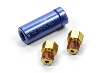 Wilwood 2 lb Residual Pressure Valve with 1/8 in NPT Inlet and Outlet Blue Anodized 260-13783