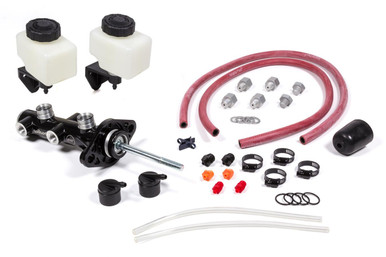 Wilwood Tandem Master Cylinder 15/16" Bore Remote Reservoir Black 260-14242-BK