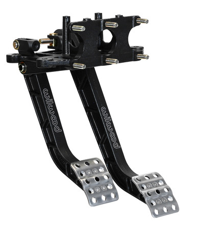 Wilwood Brake Pedal Assembly Reverse Swing Mount Triple Master Cylinder 6.25:1 5.1:1 Ratios Aluminum Black 340-13836