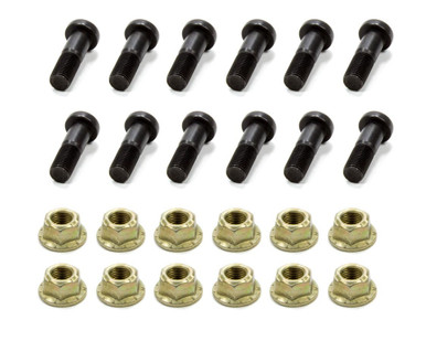 Winters Ring Gear Nut & Bolt Kit 3/8-24 Thread Slotted Head Steel Black Oxide Cadmium WIN7165