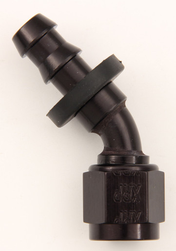 XRP #12 45 Deg Push-On Hose End Black XRP234512BB