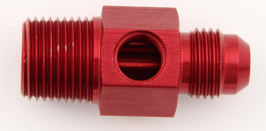 XRP #6 to 3/8 NPT Fuel Press Adapter w/ 1/8 NPT Port XRP700194