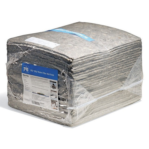 Oil Water Filter Mat Pads, 18"L, 15"W, PK30