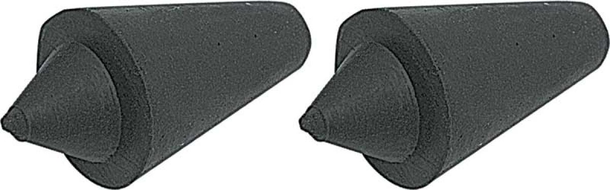 1969-77 Camaro, 1973-74 Nova, Ventura, Apollo, Omega, Rear License Bracket Rubber Bumpers, 13/16" Tall, Pair