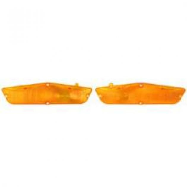 Full Size Chevy Parking Light Lenses, Amber, 1962