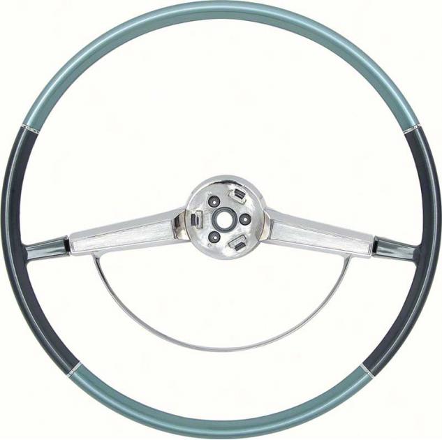 1965-66 Impala, 15" Steering Wheel with Horn Ring, Two Tone Blue