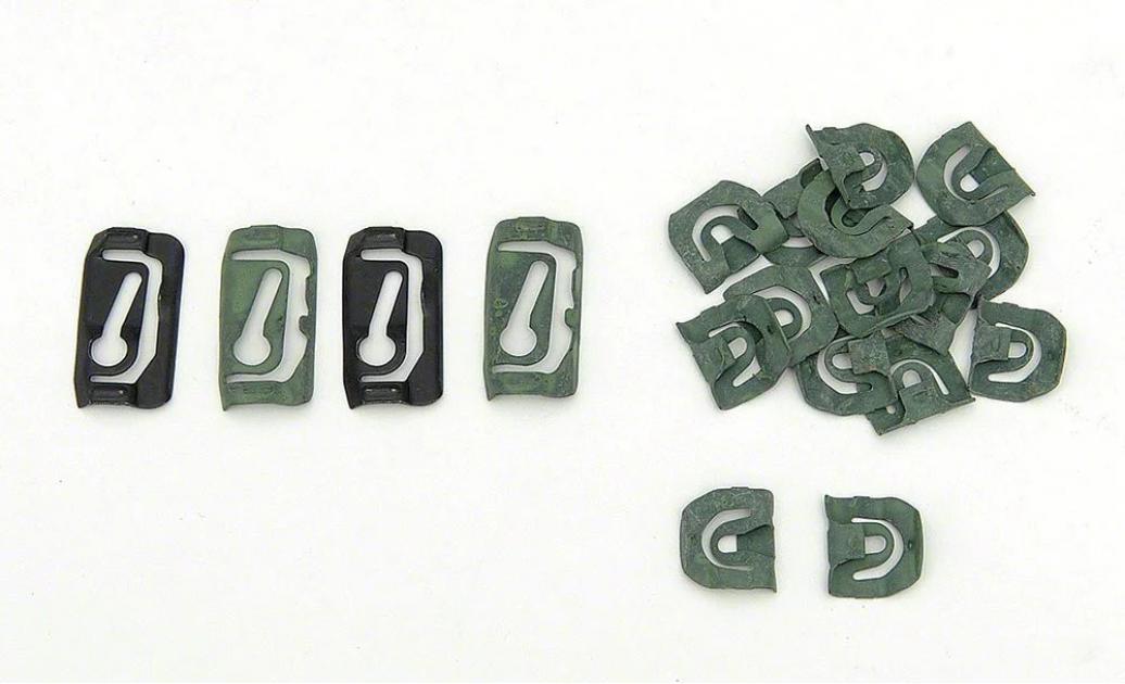 Redline Restomotive 1965-1972 Chevrolet Full Size Vehicles Rear Glass Clip Set