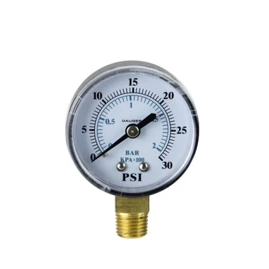 Accurate Pool Pressure Monitoring with 2.75″ Side Mount Gauge – 0-30 PSI