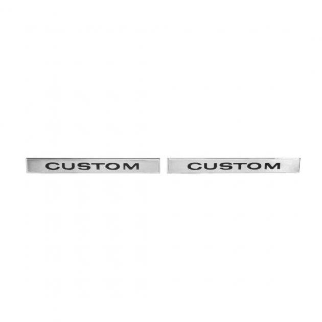 Trim Parts 68 Impala Front Fender Emblem, Custom, Pair 2717