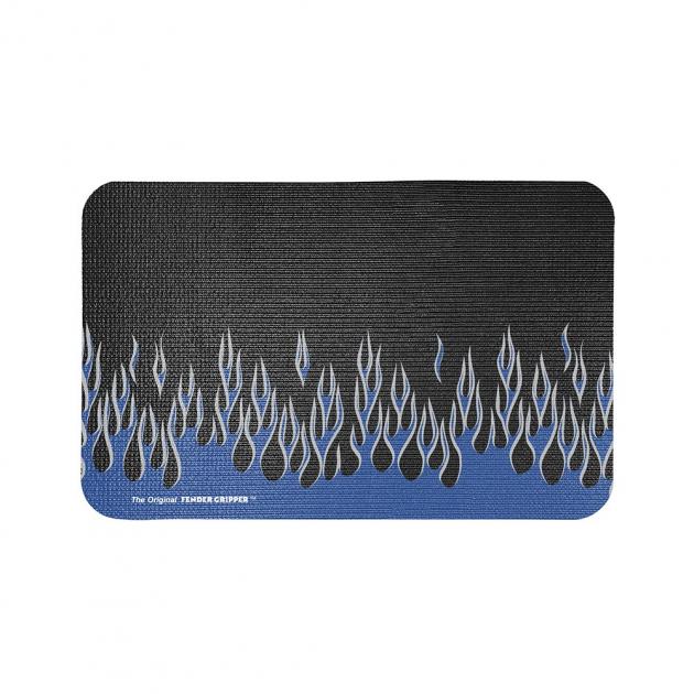 Fender Gripper Blue and Silver Flames Mat FG2302