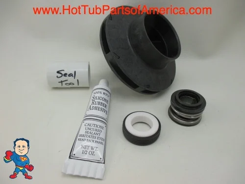 Aqua-Flo XP2 1.0HP Impeller & Seal Kit – 2 1/8″ Eye, 1/4″ Vane, 3 7/8″ OD – 230V/8A or 115V/12A