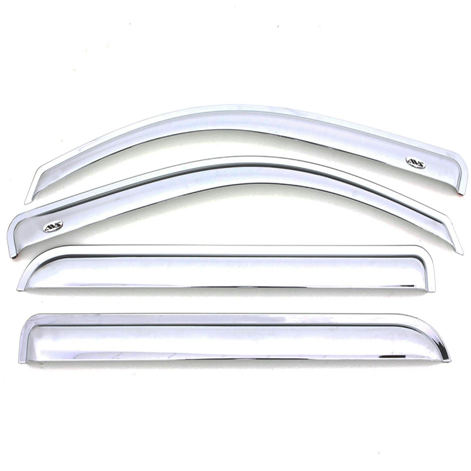 AVS 684383 Ventvisor Deflector; Chrome; Outside Mount; 4 pc.