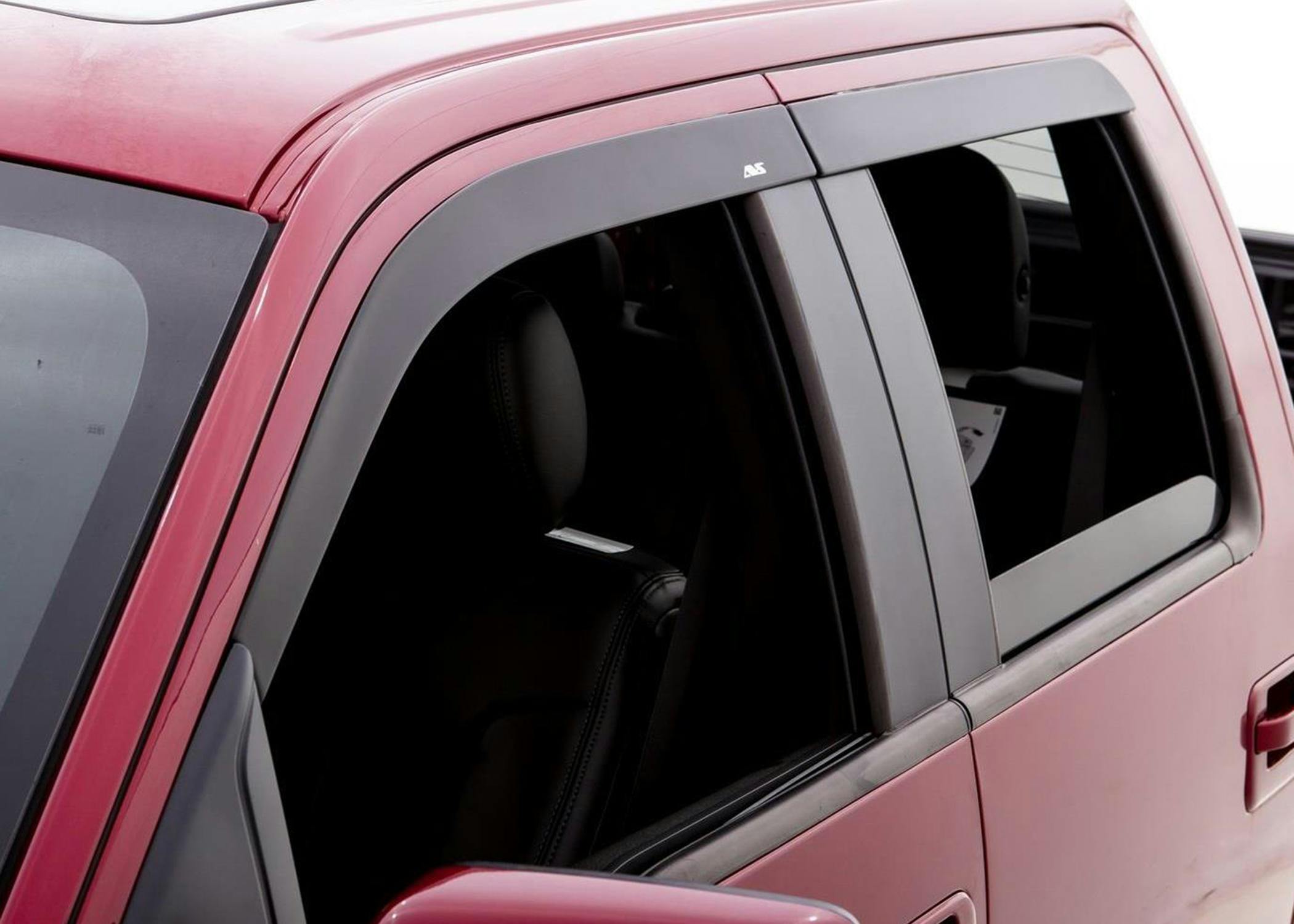 AVS 994027 Ventvisor Deflector; Smoke; Low Profile; In-Channel Mount; 4 pc.