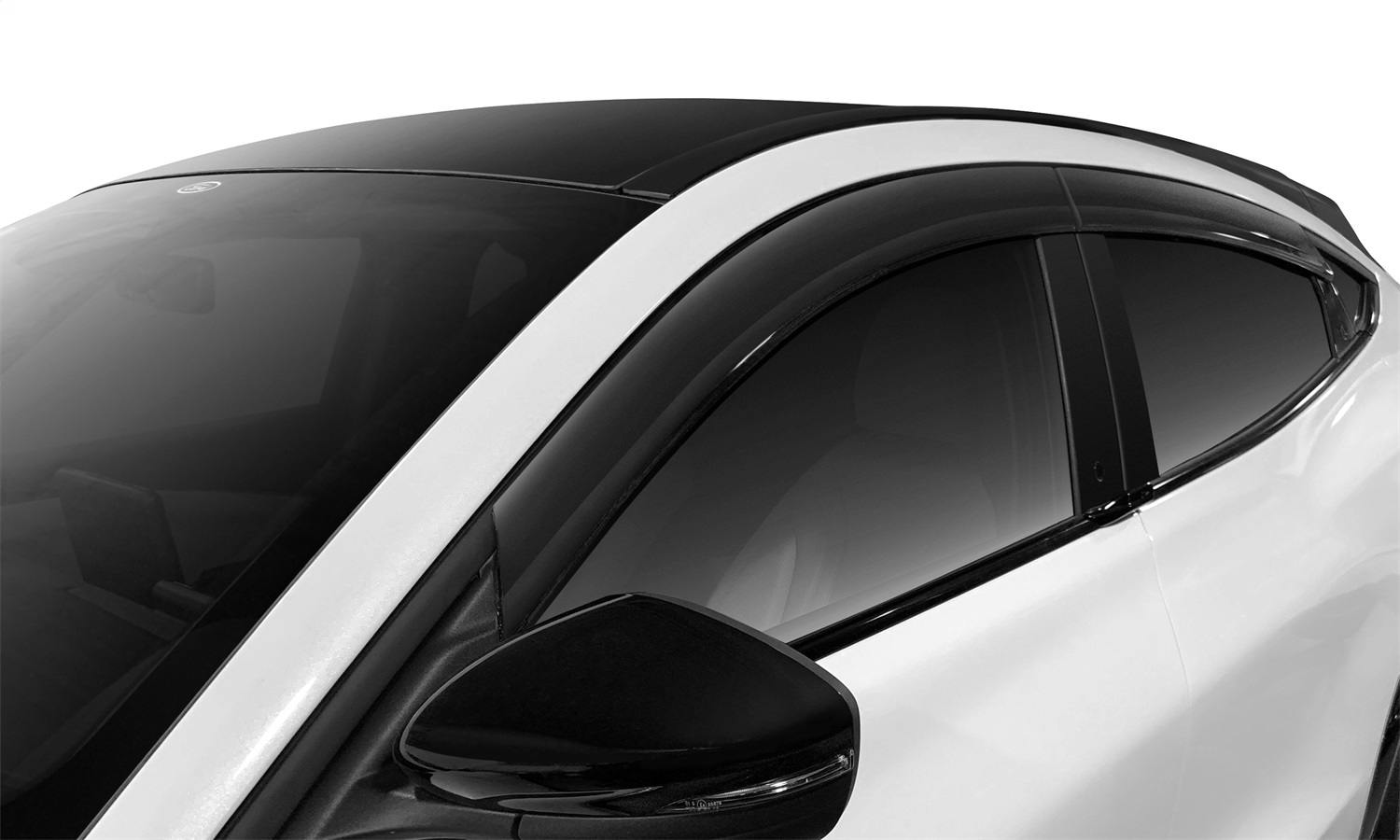 AVS 894064 Ventvisor Deflector; Smoke; Low Profile; Outside Mount; 4 pc.