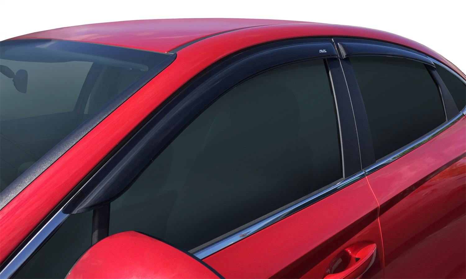 AVS 94764 Ventvisor Deflector; Smoke; Outside Mount; 4 pc.