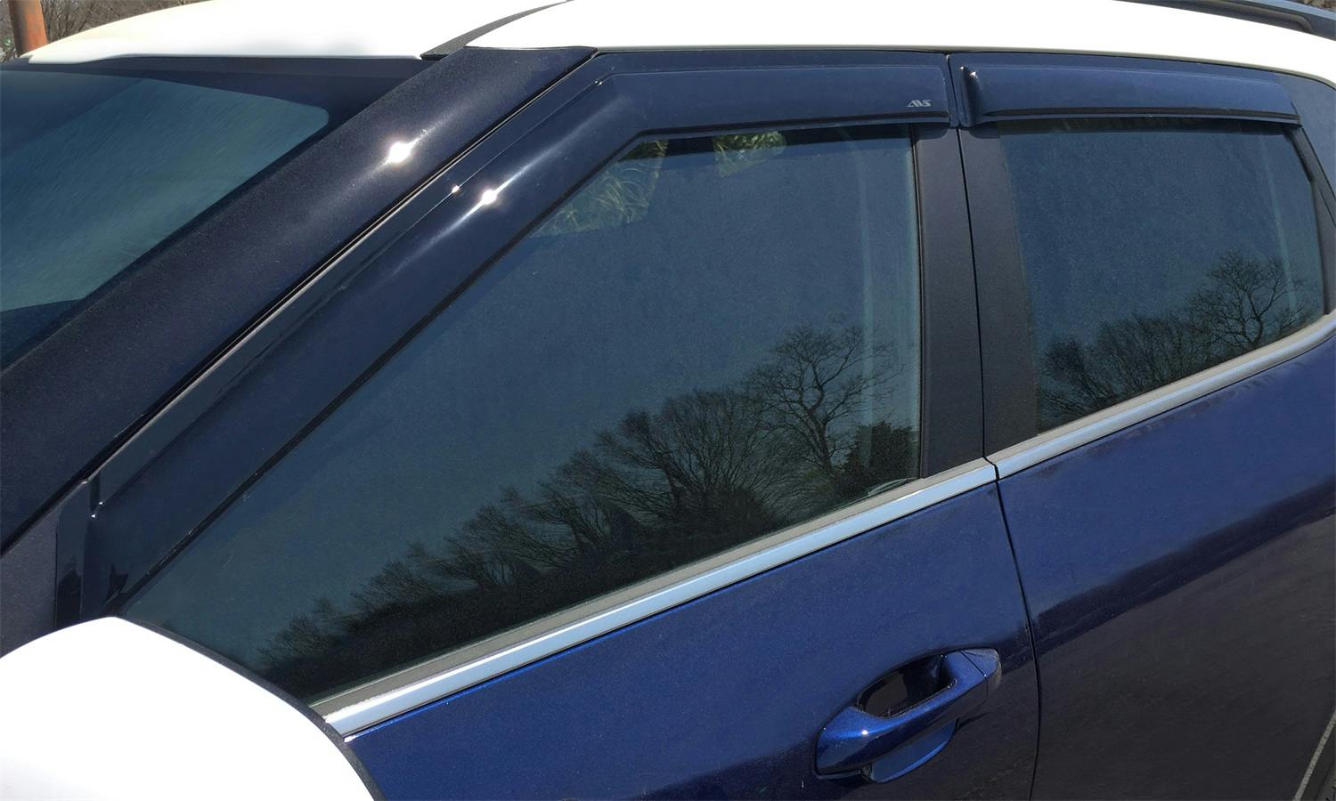AVS 94762 Ventvisor Deflector; Smoke; Outside Mount; 4 pc.
