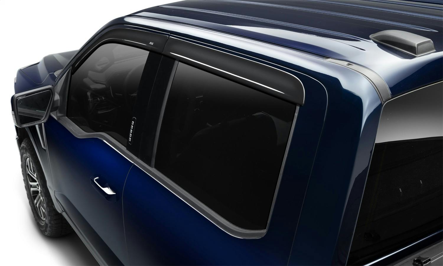 AVS 894112 Ventvisor Deflector; Smoke; Low Profile; Outside Mount; 4 pc.