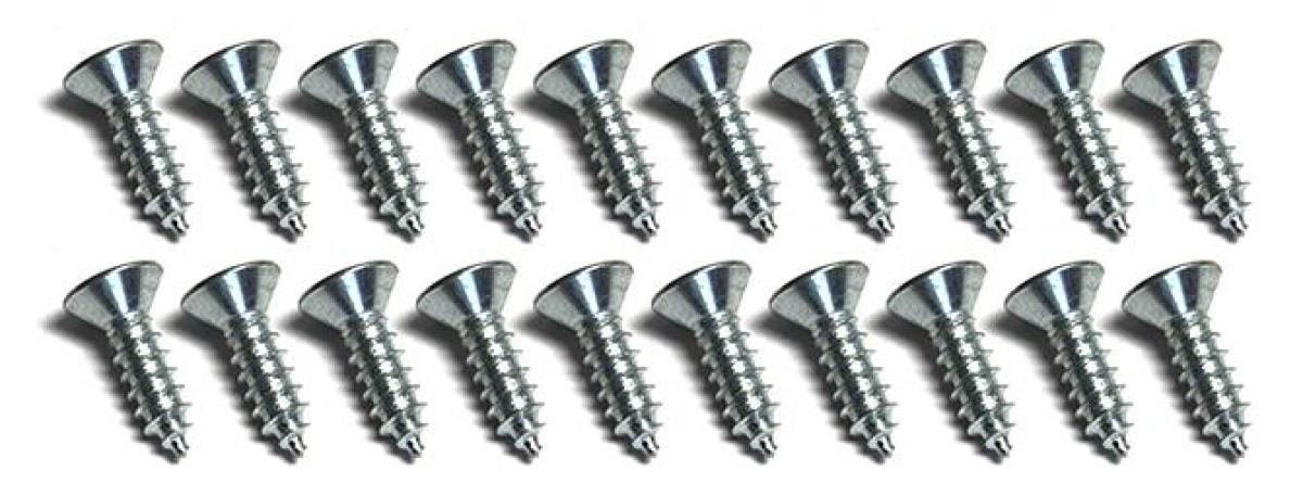 Redline Restomotive 1958-1960 Ford Thunderbird 20 Piece Door Scuff / Sill Plate Screw Set