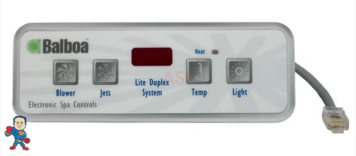 Balboa Lite Duplex Digital Topside Control Panel – 4 Button E4 – Pump, Blower, Temp, Light