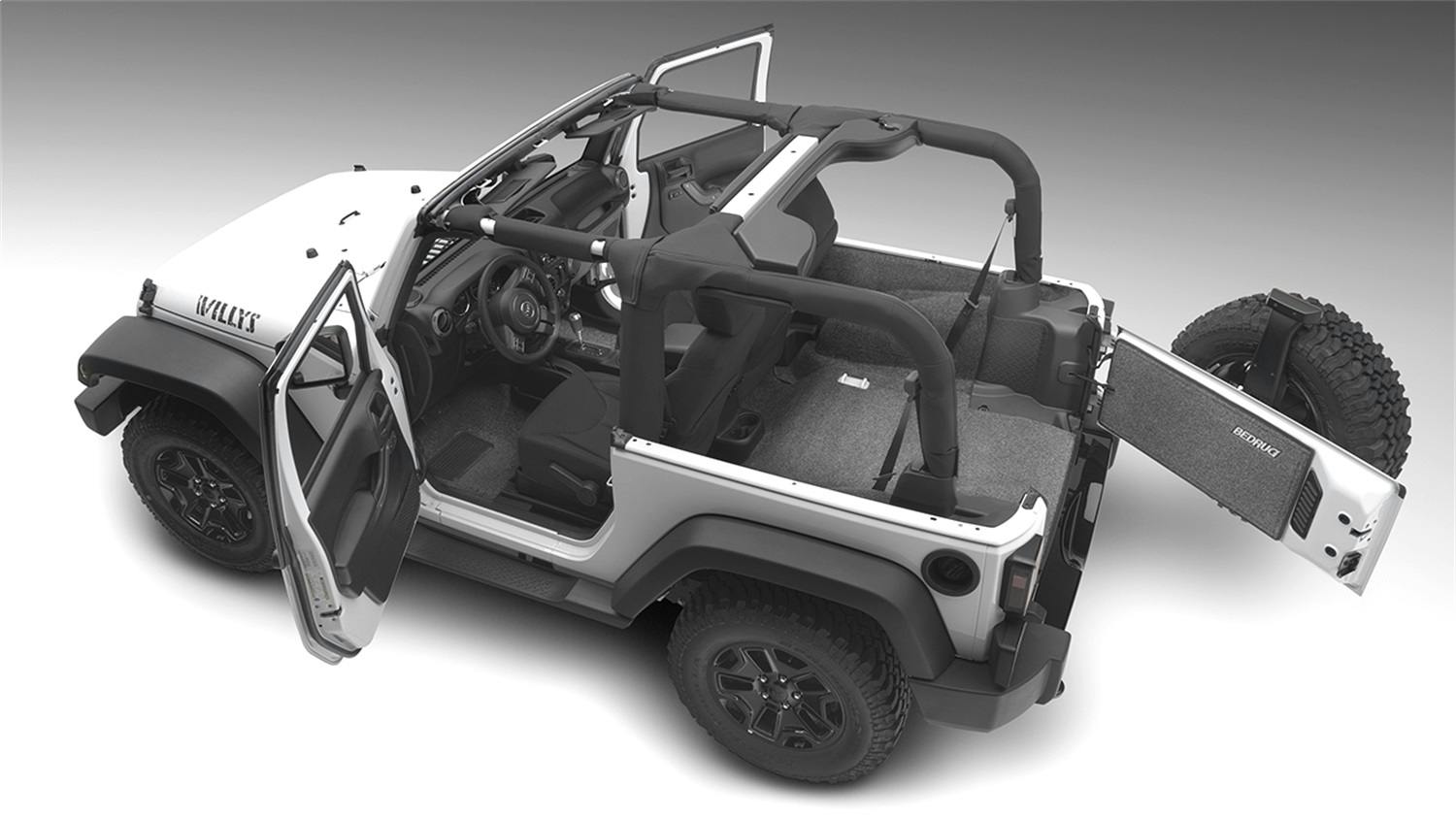 BedRug BRJL18R2 JEEP BEDRUG 18+ JL 2DR CARGO