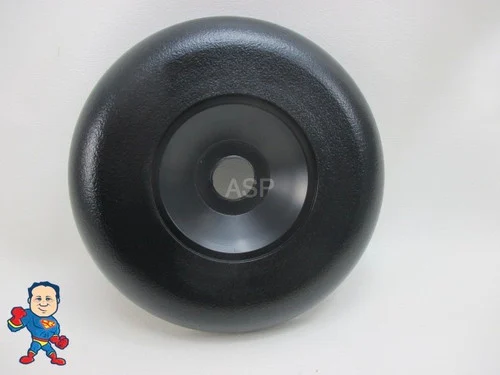 Black 5″ Buttress Diverter Valve Cap for Dynasty Spas – Replacement Part with 6 Spoke Knob Kit