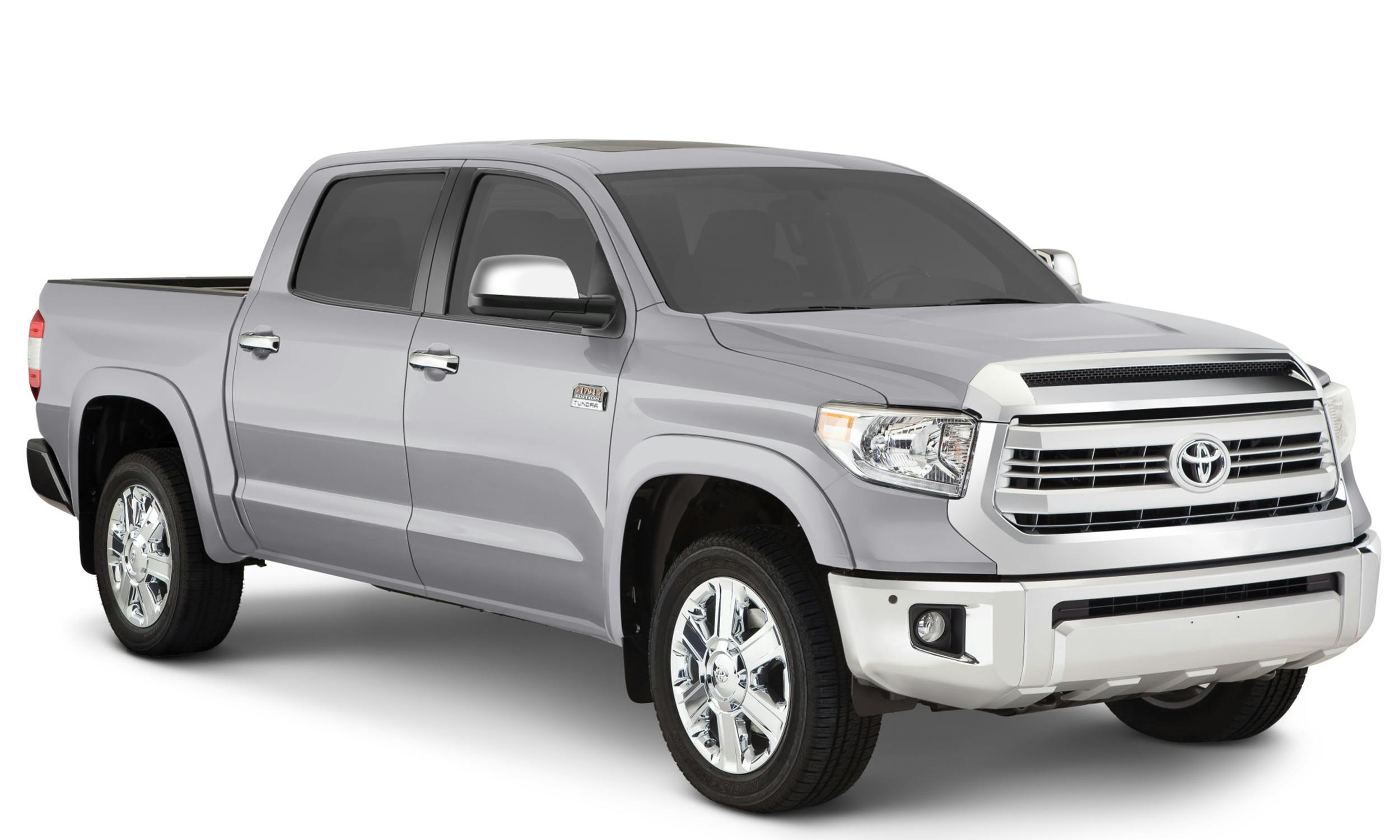 Bushwacker 30917-53 Fender Flares OE Style Color Silver Sky Metallic Smooth Finish 4 Pc