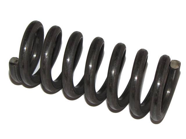 Door Hinge Spring, Lower, 2 3/8 inch over all length, 1 inch O.D., 7 coils, reproduction