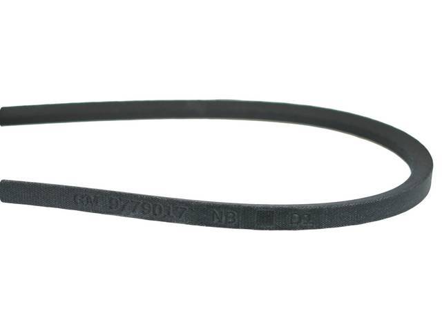Generator / Alternator Belt, Cloth Wrapped OE Style belt W/ *GM* and P/N *9779017* stamped into belt, OE Style reproduction