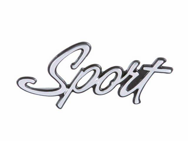 *Sport*Deck Lid / Trunk Lid Emblem / Plate Package, reproduction
