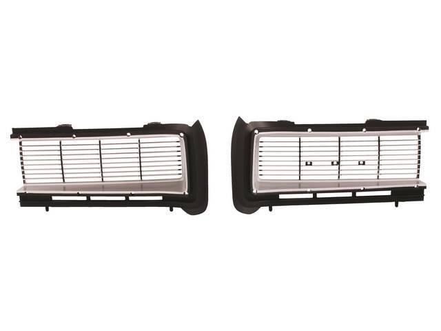 Radiator Grille Set, reproduction
