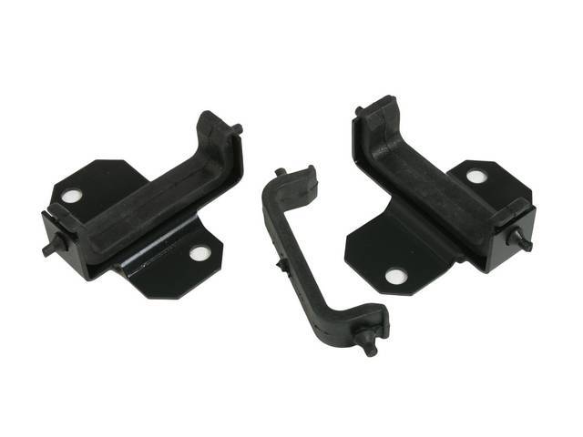 Bracket and Insulator Set, Lower, Radiator Support, w/ 4 row copper / brass radiator, reproduction