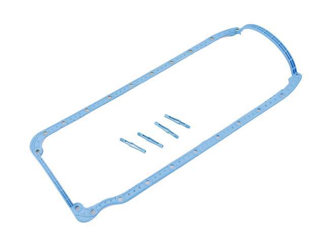 Oil Pan Gasket Set, 1 Piece Molded PermaDryPlus material, Fel Pro