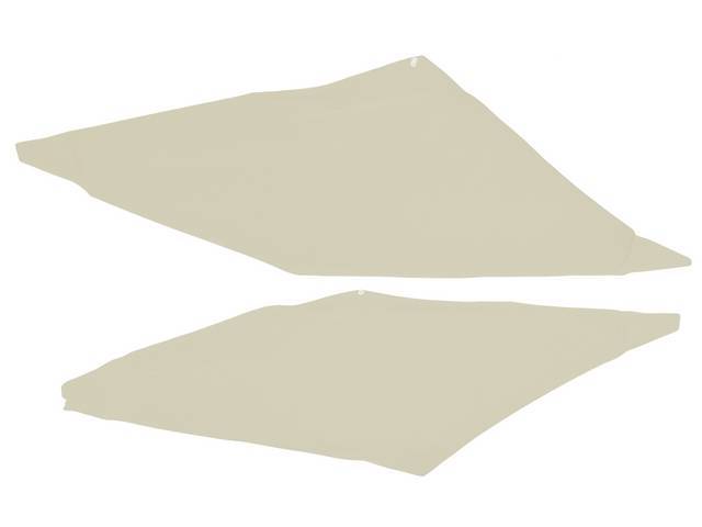 White Bedford Grain Quarter Pillar / Sail Pillar Trim Panels