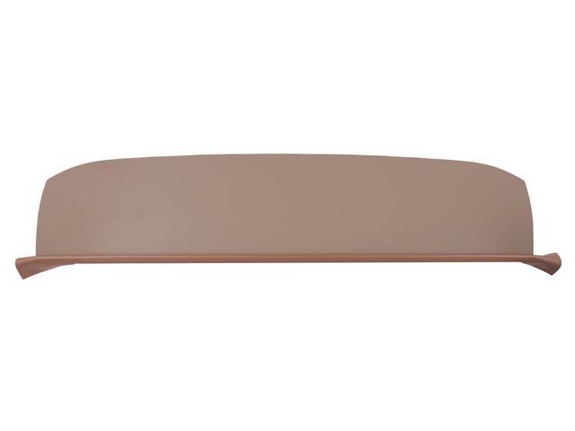 TRAY / TRIM, Package / Rear Shelf, Std (plain) w/o holes, saddle, PUI, incl foam strip and saddle vinyl strip at the front