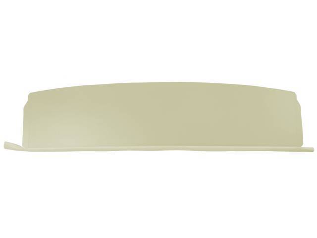 TRAY / TRIM, Package / Rear Shelf, Std (plain) w/o holes, sandalwood, PUI, incl foam strip and sandalwood vinyl strip at the front