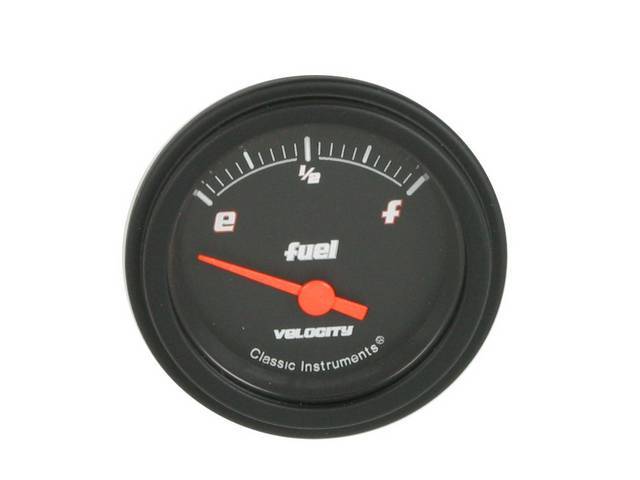 Fuel Level Gauge, Velocity Black
