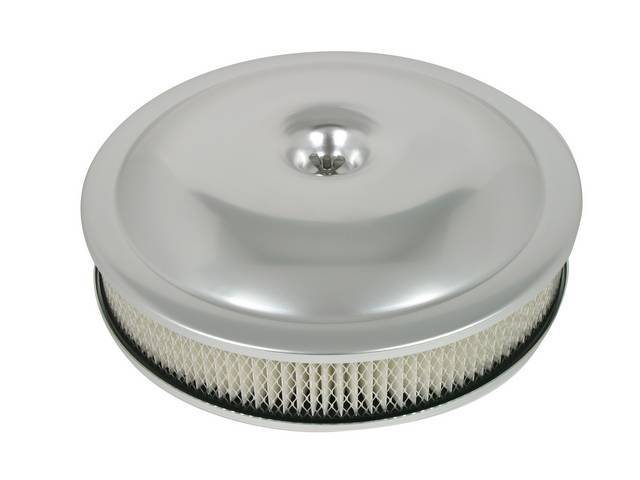 Air Cleaner Assembly, Anodized Lightweight Aluminum, 14 inch Drop Base, reproduction