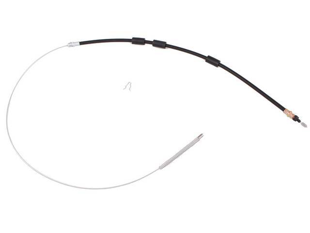 Rear Parking Brake Cable, RH or LH, 66 13/16 Inch Length, reproduction