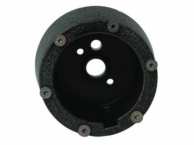Steering Wheel Collar / Hub, mounts the steering wheel to the column, black, reproduction