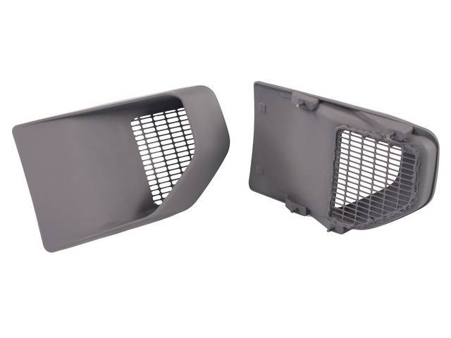 Front Fender Air Extractor Set, Also known as Fender Louver, Reproduction for (70-81)