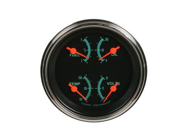 Quad Gauge, Classic Instruments, G-Stock Face