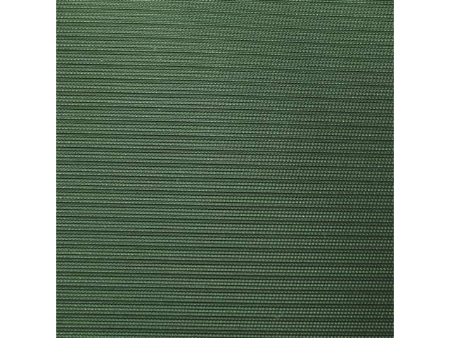 HEADLINER, Non-Perforated Grain, Dark Green, Does not include sail panels or material to cover sunvisors, Repro