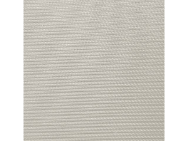 HEADLINER, Non-Perforated Grain, White, Does not include sail panels or material to cover sunvisors,Repro