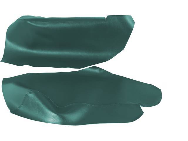 ARM REST COVER SET, PREMIUM, Inside Quarter, Dlx, Light Metallic Turquoise, Madrid Grain Vinyl