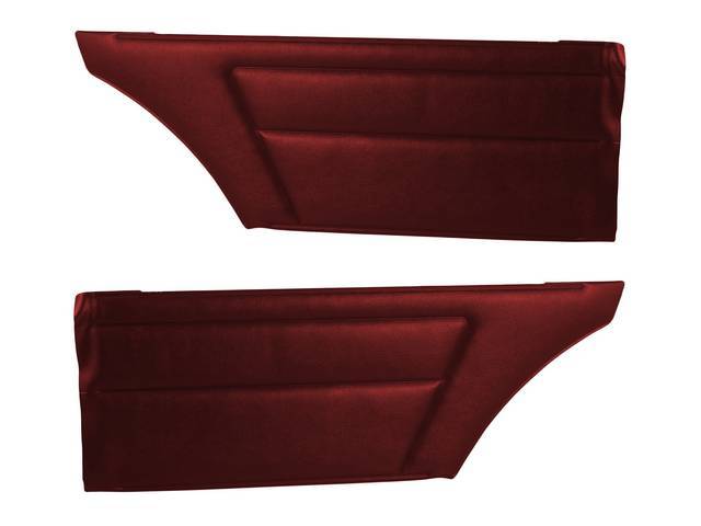 Premium Deluxe Inside Quarter Panel Set, Red