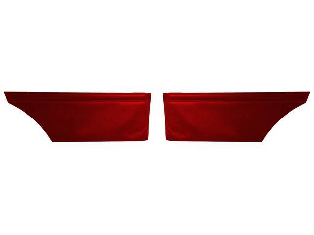 PANEL SET, PREMIUM, Inside Quarter, Std, Red, Madrid Grain Vinyl, Un-Assembled, ** Must Re-Use original decorative trim and medallions **