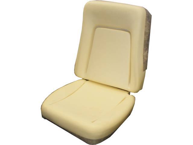 SEAT FOAM, Bucket, Std w/ Sport Seat Custom Upholstery, Repro ** USE ONLY W/ SPORT SEAT UPHOLSTERY **