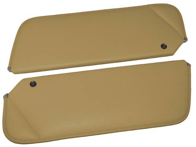 Saddle Premium Sunvisor Set, Madrid Grain, Concours Quality reproduction by Legendary Auto Interiors